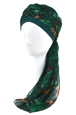 TURBAN BEATA sz.11+BM13 zielony