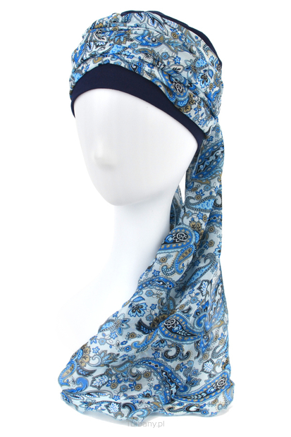 TURBAN BEATA sz.12+BM20 niebieski